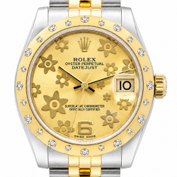Rolex Datejust Floral Dial 31MM 178343 Two Tone Watch